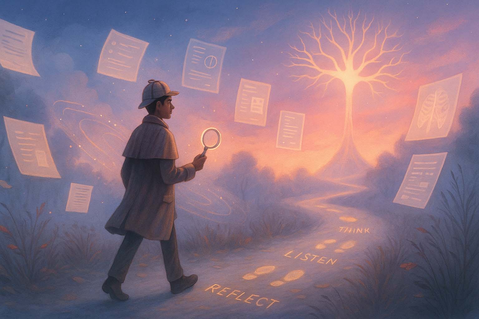 A Doctor detective follow the mystery trail